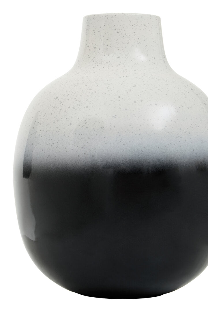 Arbor Small Black And White Ombre Vase