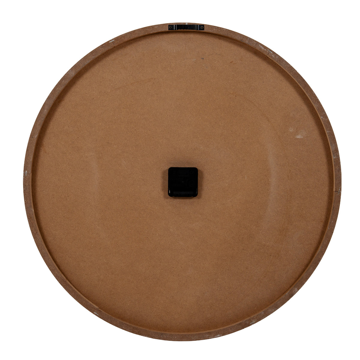 White Wash Clock With Black Numerals