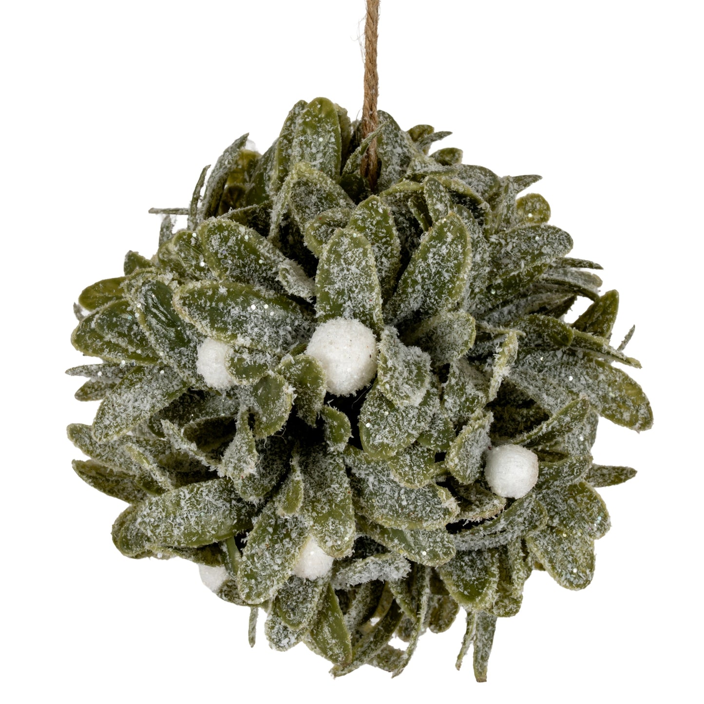 Frosted Mistletoe Ball Decoration - 0.0700