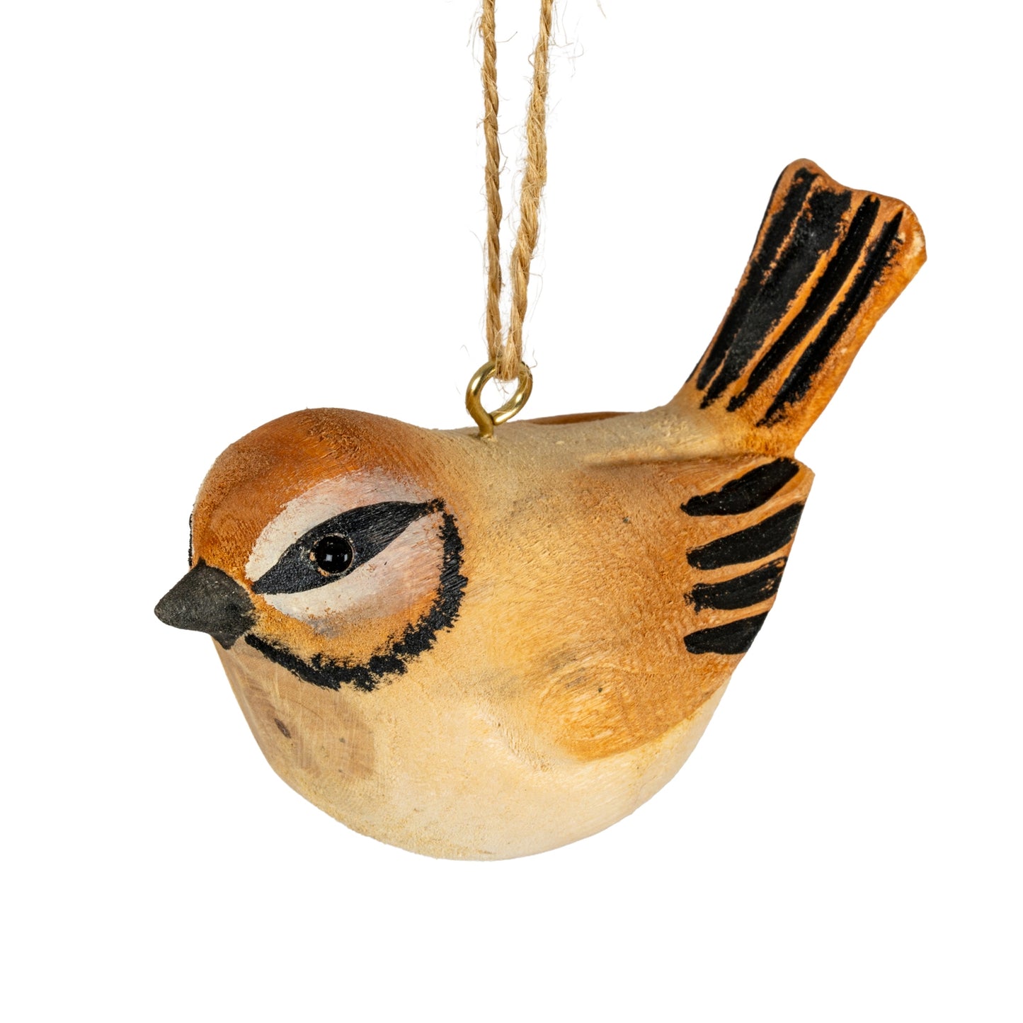 Wooden Tawny Bird Decoration - 0.0300