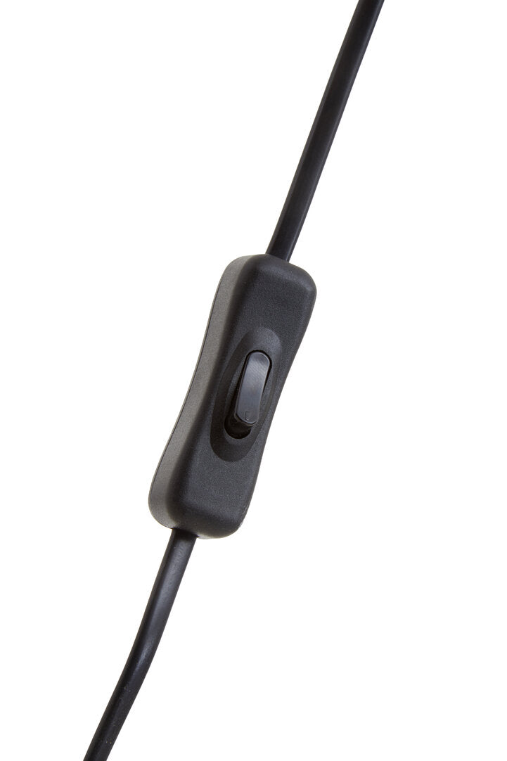 Willow Large Ribbed Smoked Glass Table Lamp