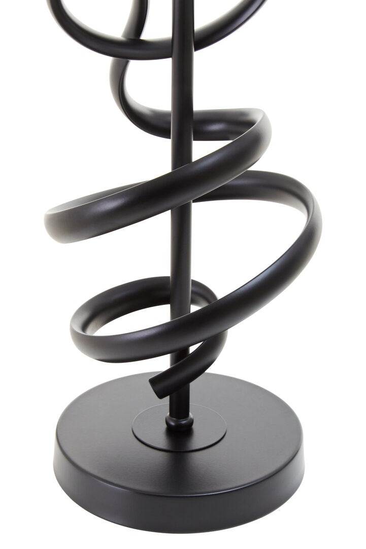 Zenith Matte Black Squiggle Table Lamp