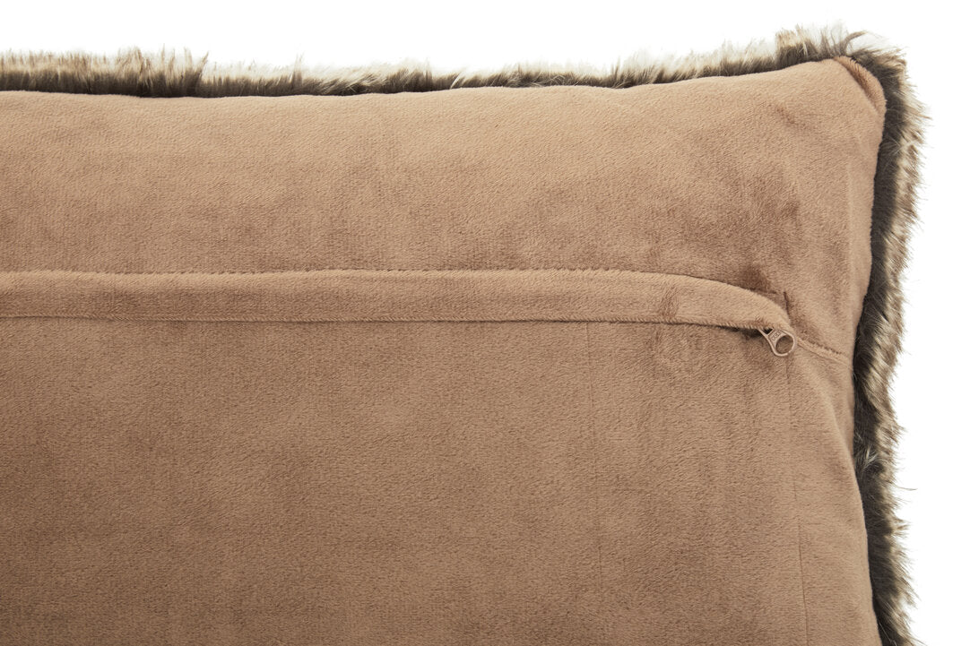 Folia Mocha Ombre Rectangular Fur Cushion