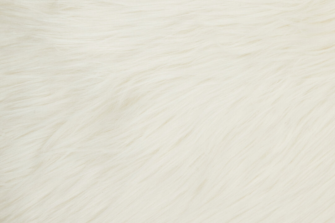 Folia Cream Square Fur Cushion