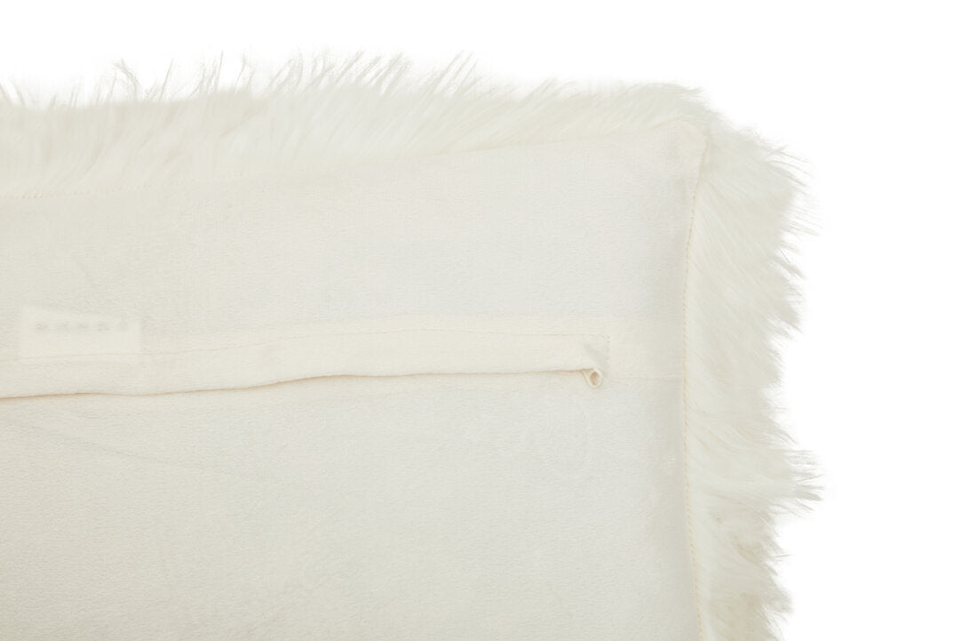 Folia Cream Fur Cushion