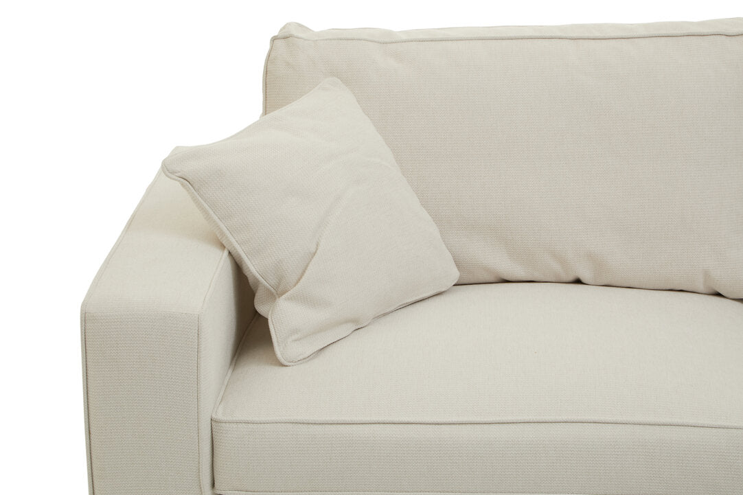 Provence 3 Seat Cream Fabric Sofa