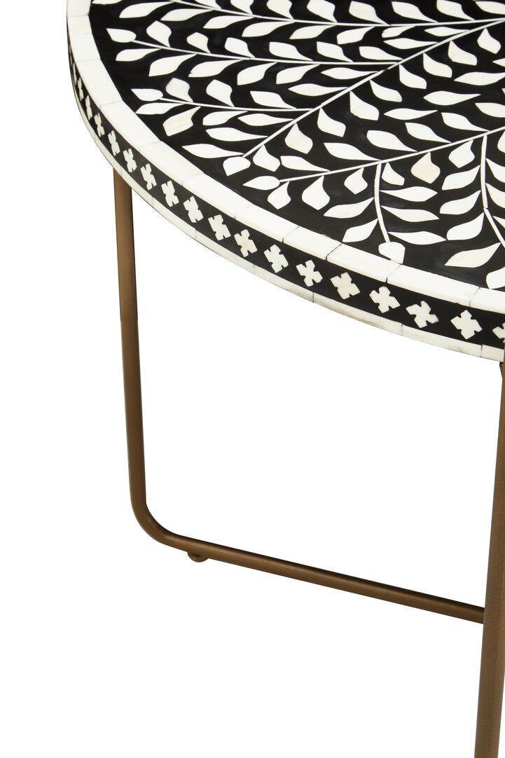 Unity Bone Inlay Round Coffee Table