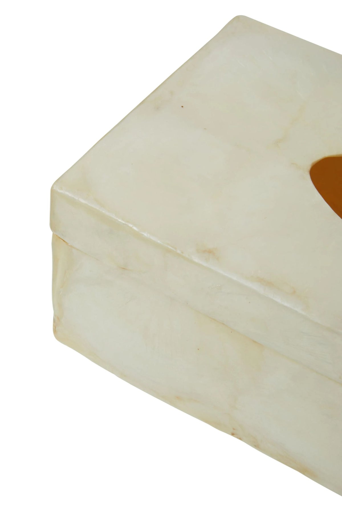 Pelara White Sea Shell Tissue Box