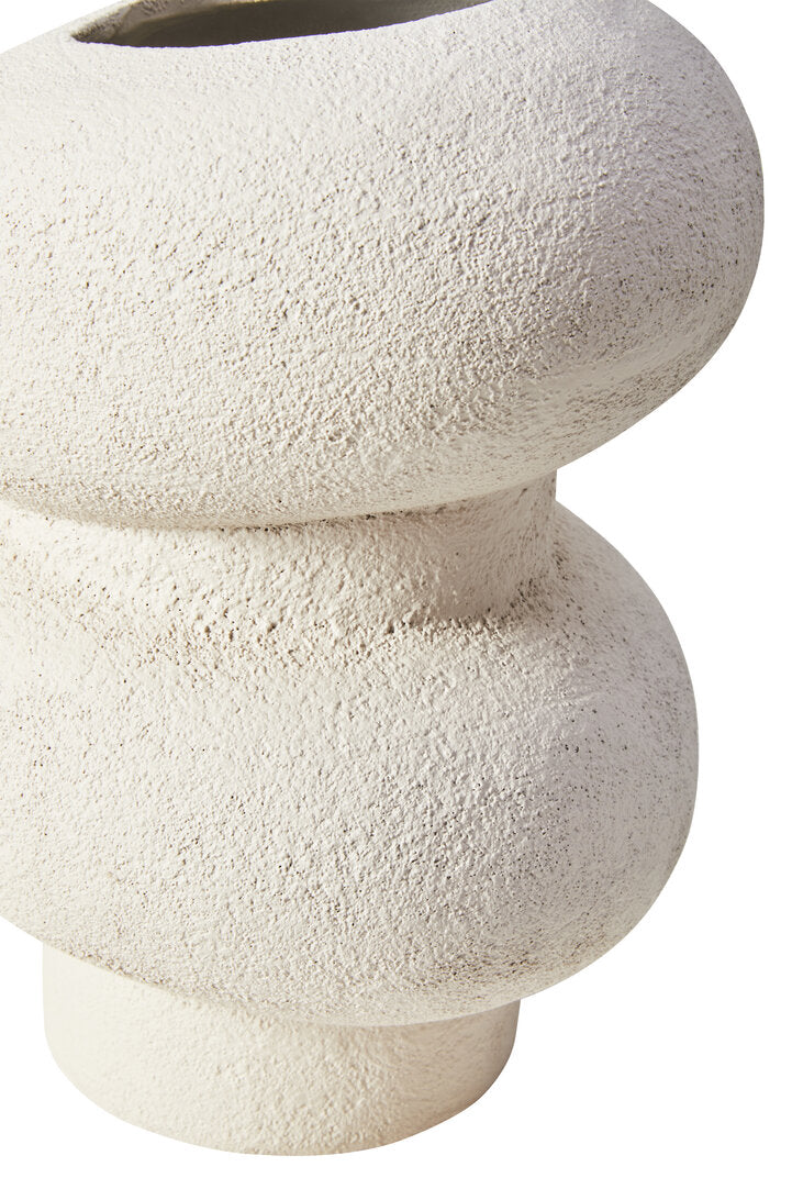 Sahara Small Textured White Bubble Vase