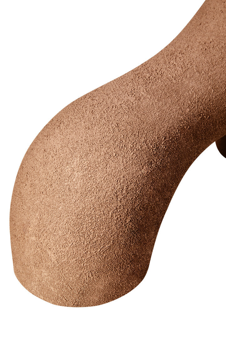 Sahara Small Textured Beige Abstract Vase