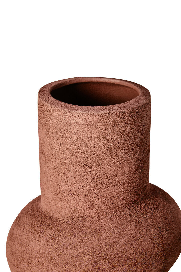 Sahara Large Textured Red Bubble Vase