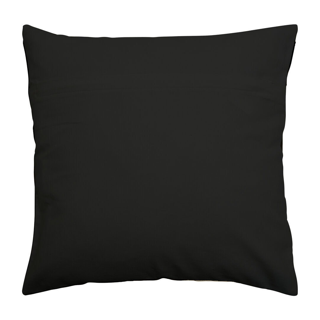 Zola Natural And Black Square Cushion