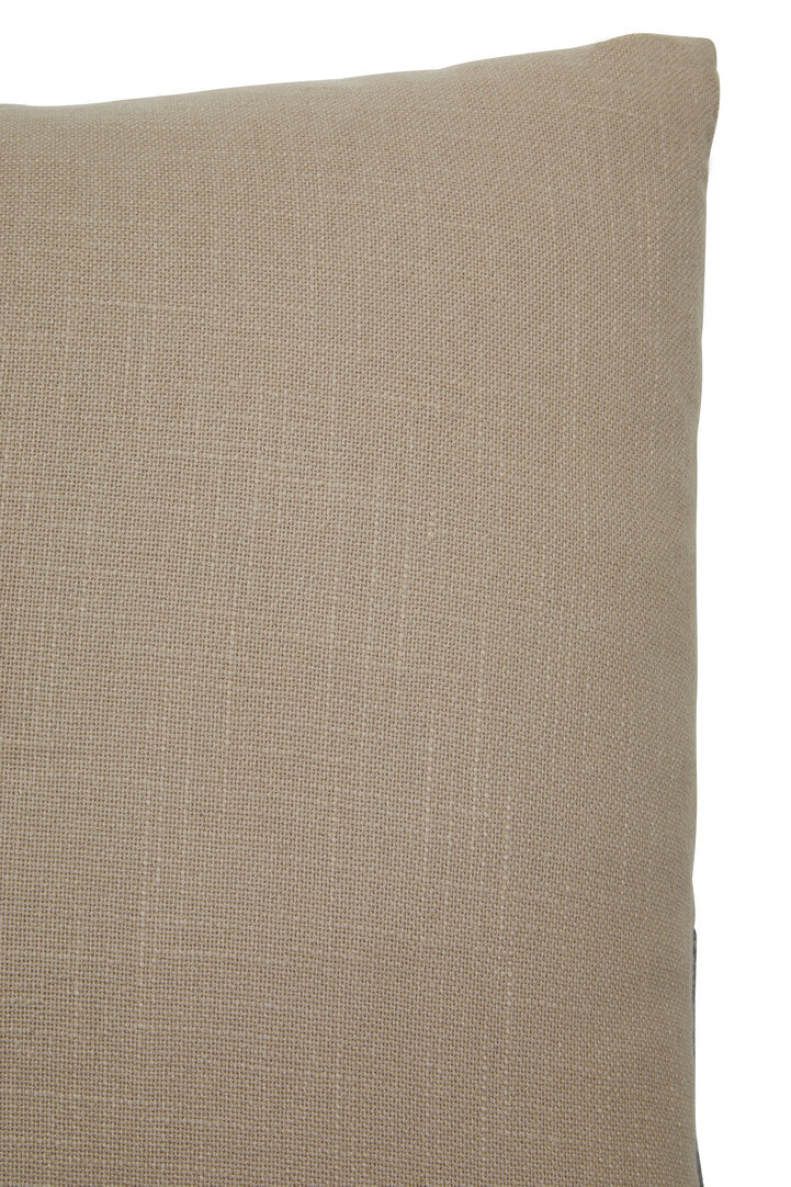 Zola Natural And Grey Square Cushion