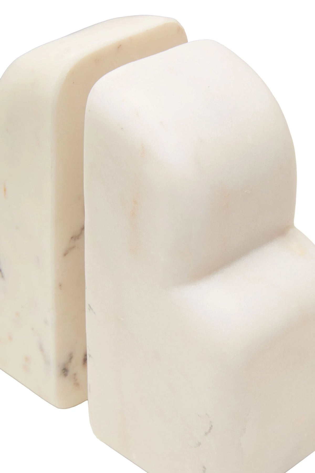 Alabren White Marble Set of Two Bookends