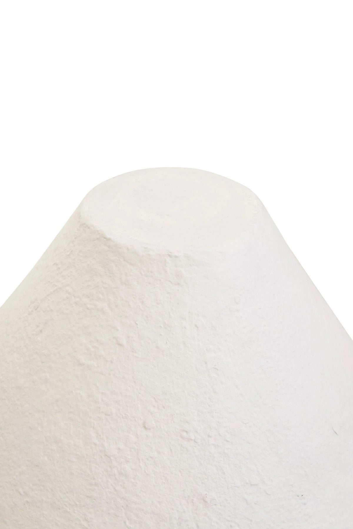 Vellum White Papier Mache Table Lamp