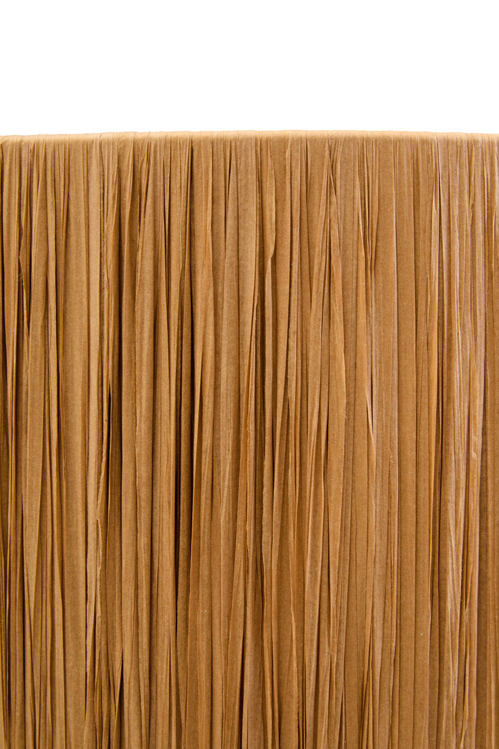 Vellum Natural Papier Mache Table Lamp With Natural Raffia Shade