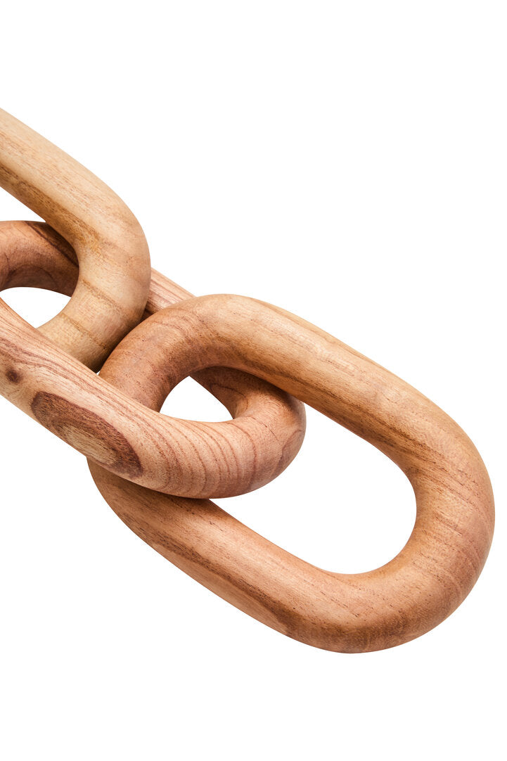 Empire Natural Wood 3 Link Chain Decor