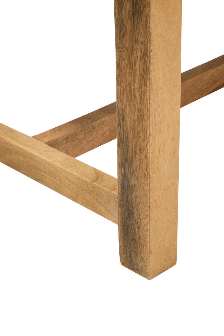 Bengal Black And White Jute Bench