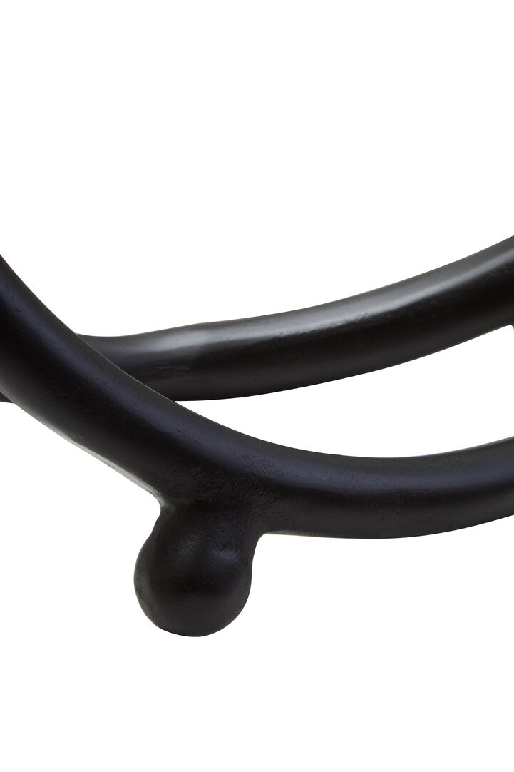 Link Matte Black Nickel Finish Twist Sculpture