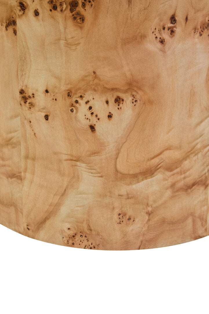 Sequoia Burl Wood Design Round Side Table
