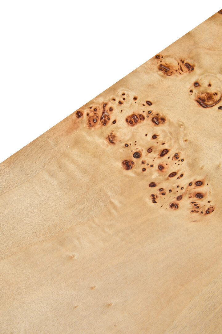 Sequoia Burl Wood Design Curved Console Table