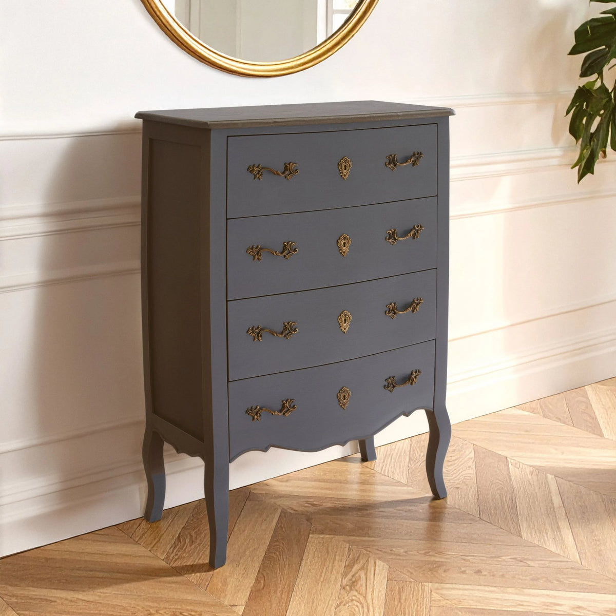 Seine Dark Grey Chest of 4 Drawers