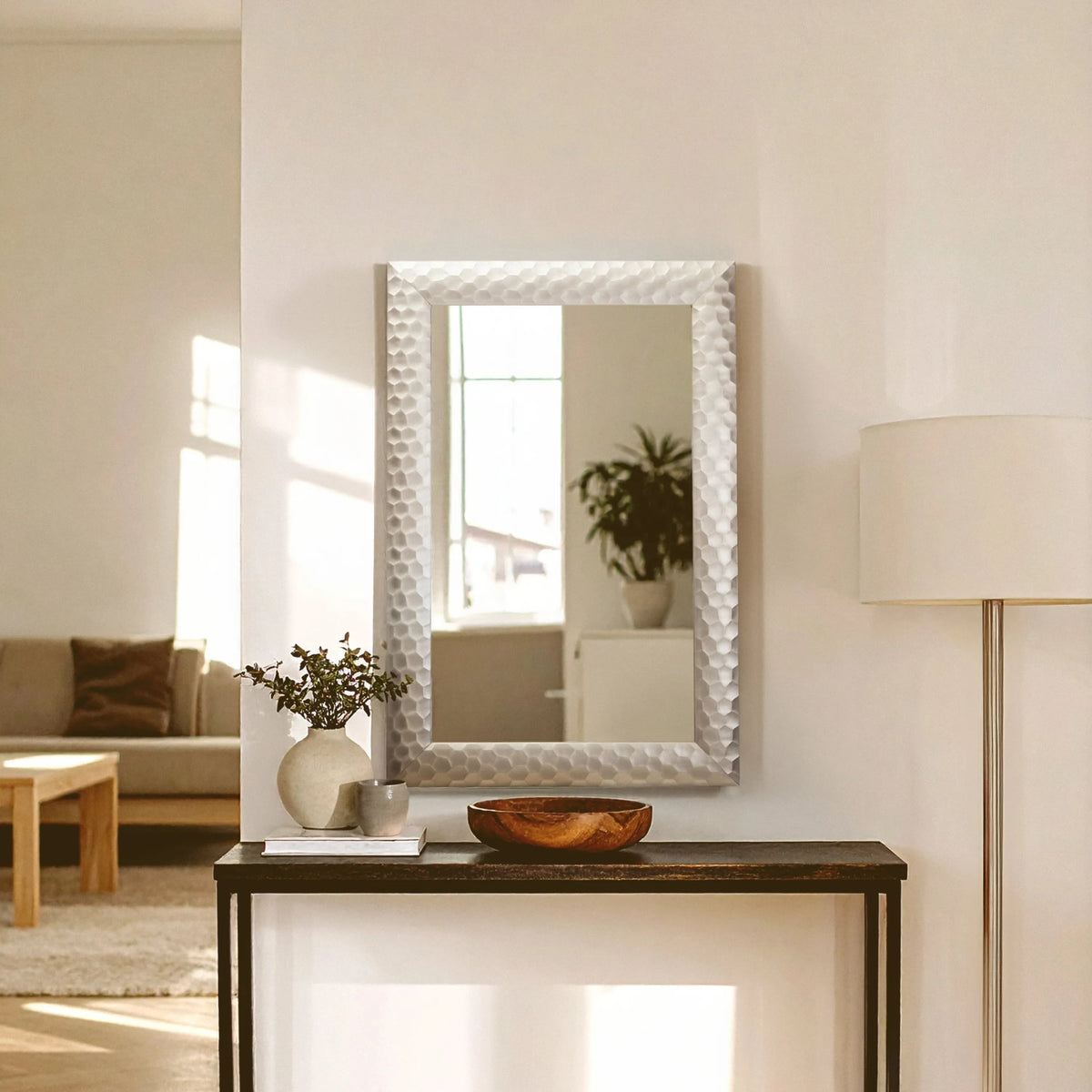 Kendal Wall Mirror With Silver Frame