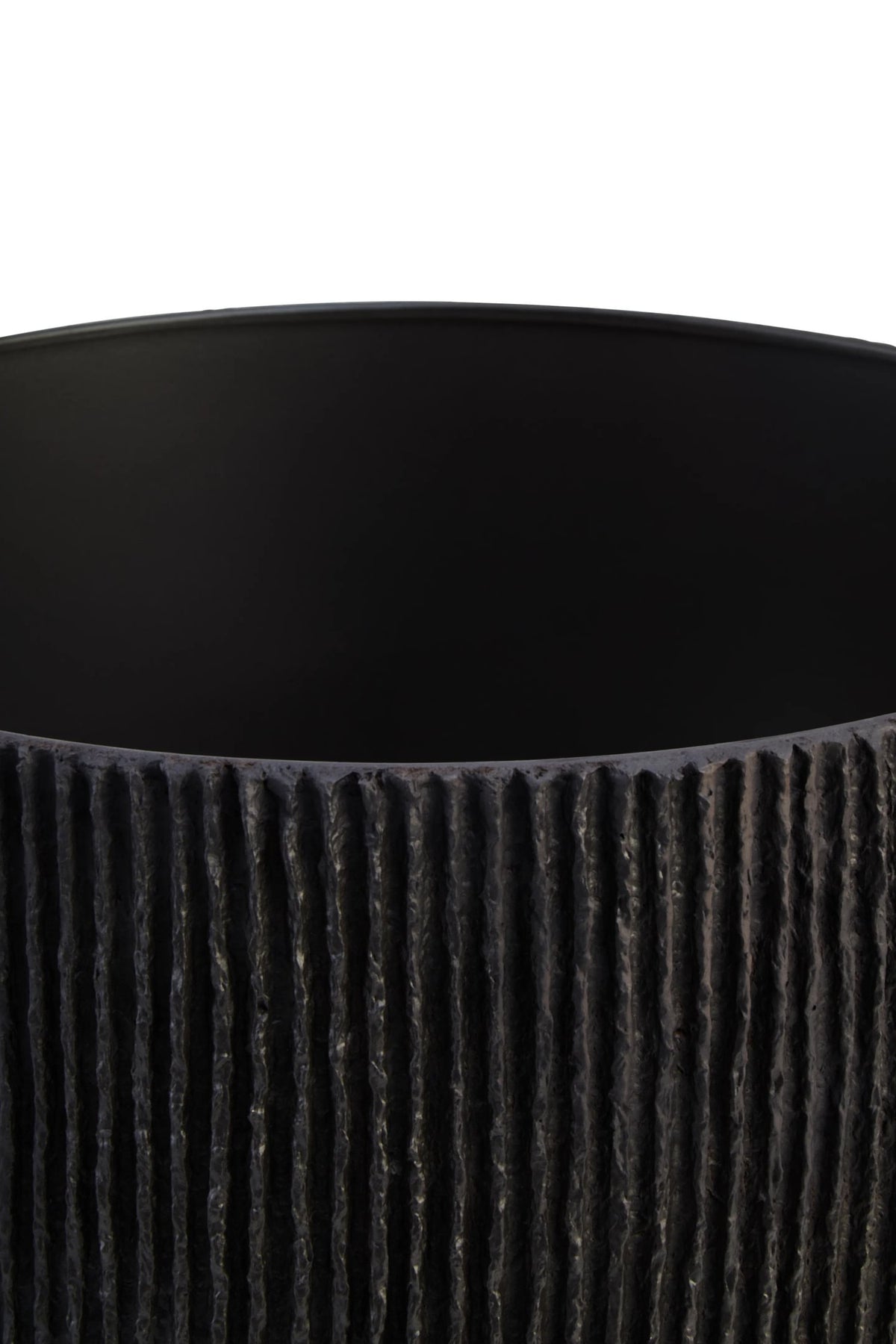 Vellum Black Etched Linear Design Papier Mache Table Lamp