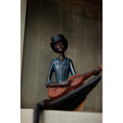 Sitting Jazz Band Strings - People Figurines from the Quanta Home collection.