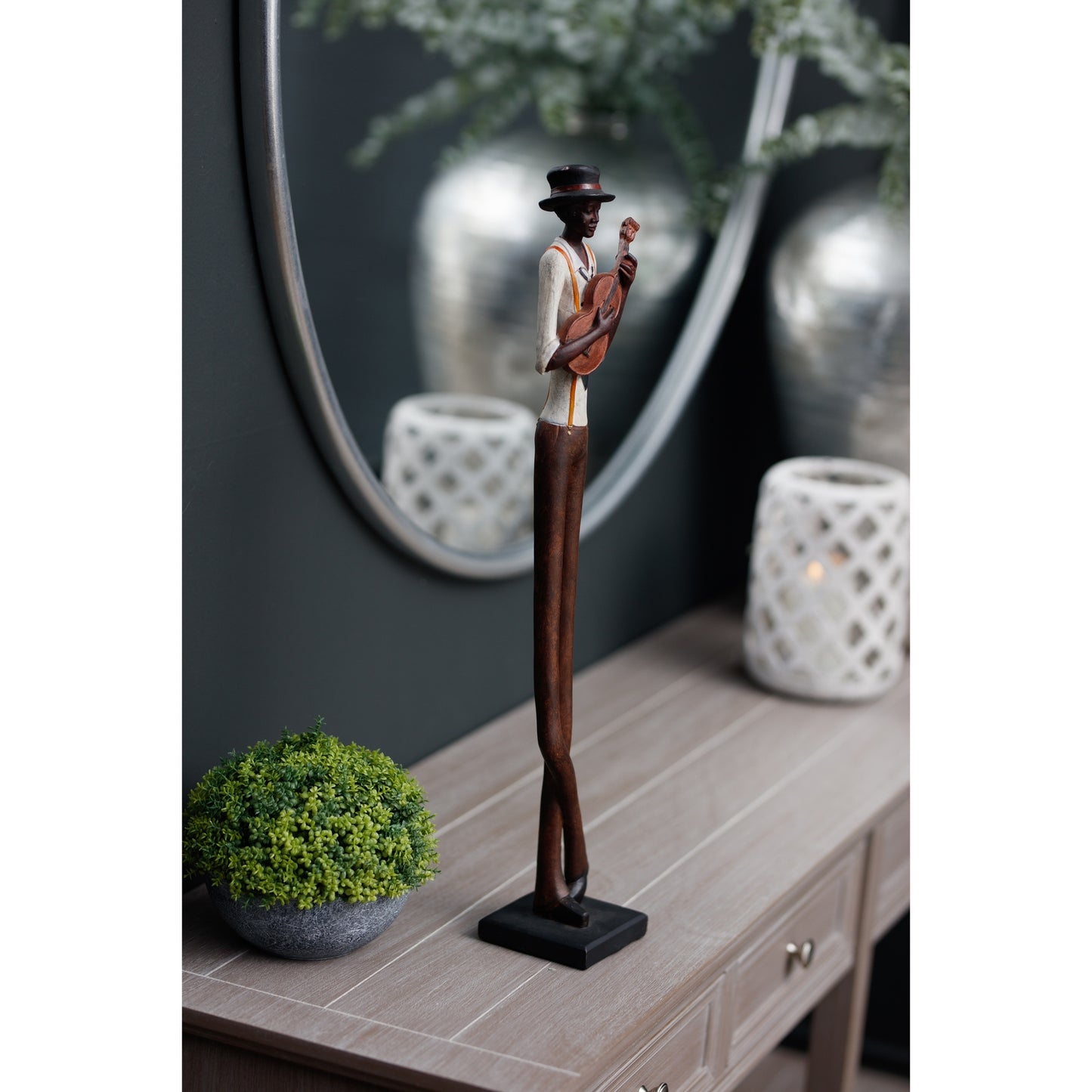 Standing Jazz Band Strings - People Figurines from the Quanta Home collection.