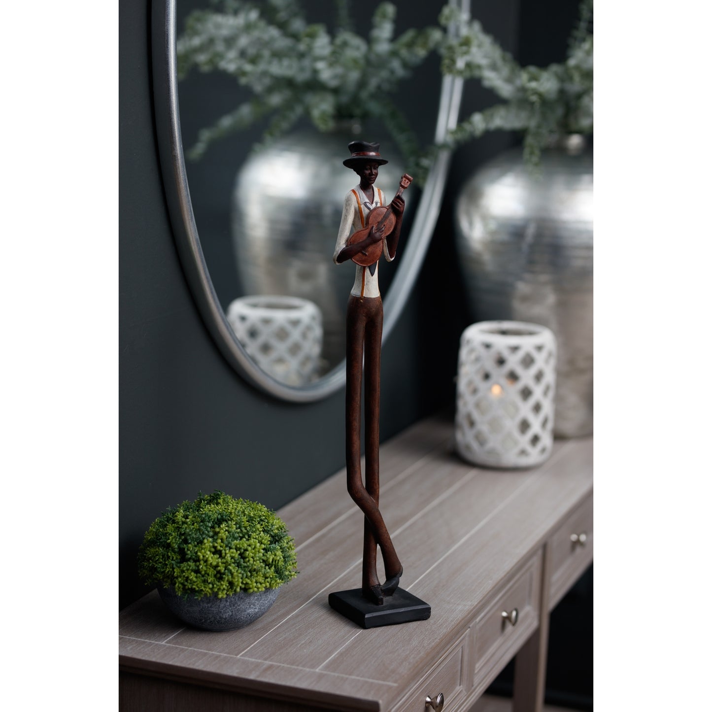 Standing Jazz Band Strings - People Figurines from the Quanta Home collection.