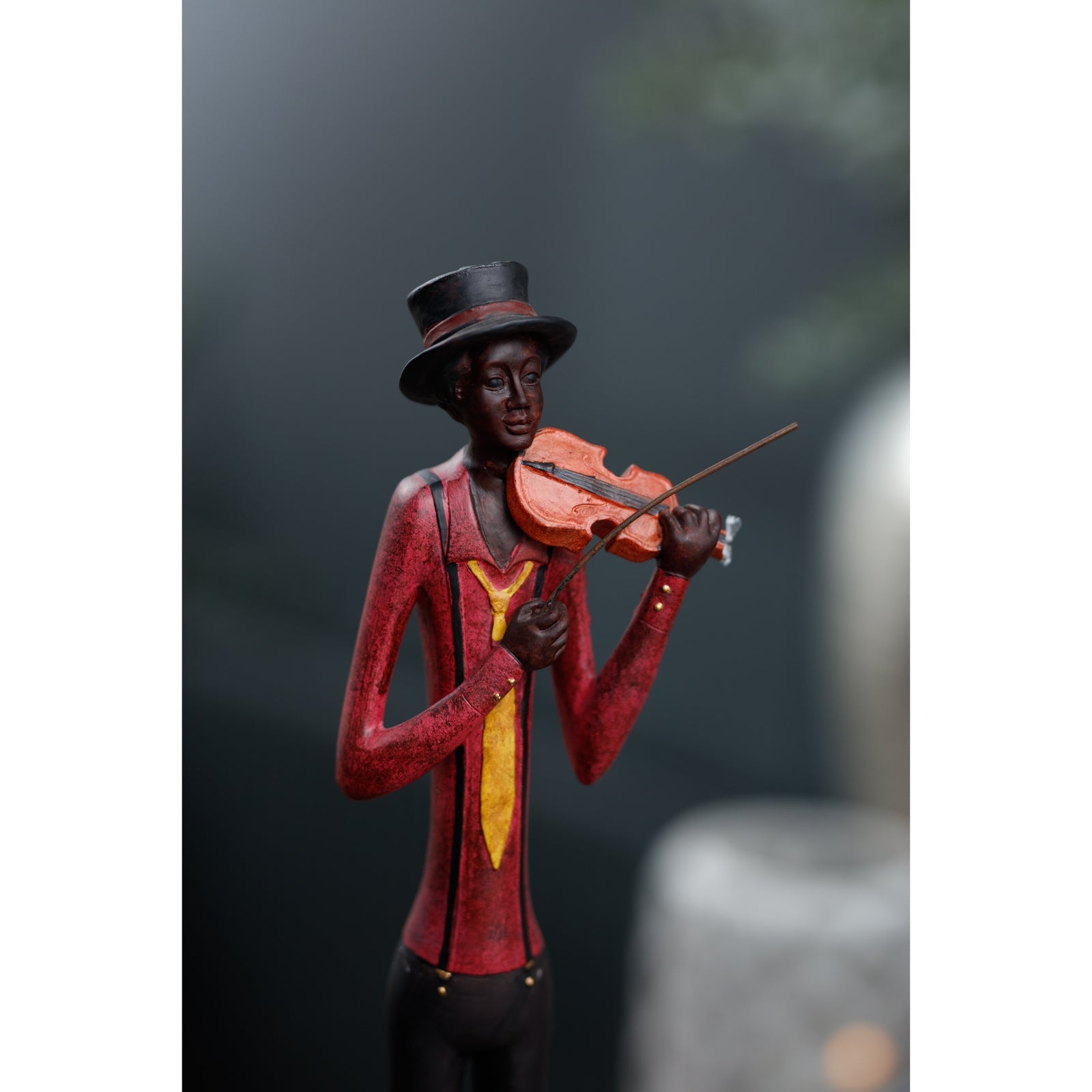Standing Jazz Band Violinist - People Figurines from the Quanta Home collection.