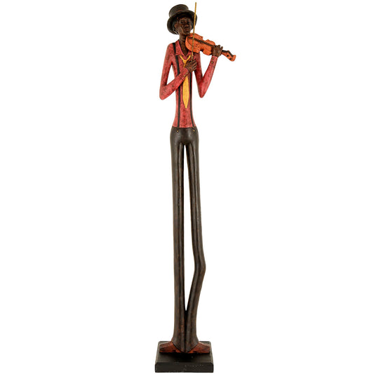 Standing Jazz Band Violinist - People Figurines from the Quanta Home collection.