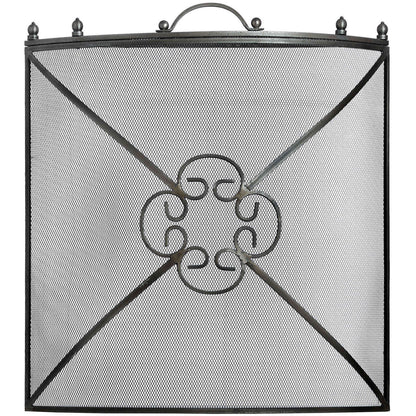 Mesh Fireguard in Antique Pewter Effect Finish - Fire Screens from the Quanta Home collection.