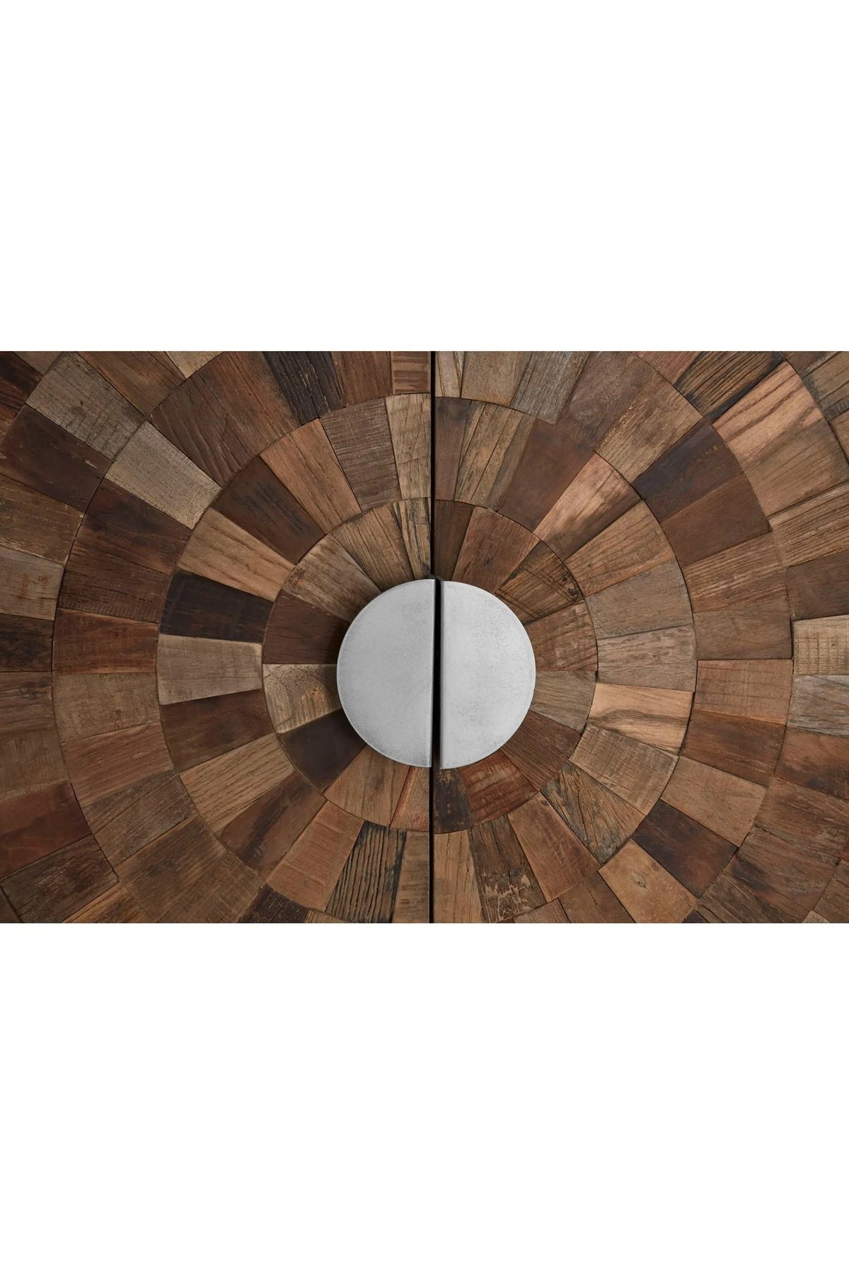 Oro Small Recycled Elm Wood 2 Door Cabinet