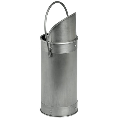 Antique Pewter Match Holder With 60 Matches - Buckets, Hods and Holders from the Quanta Home collection.