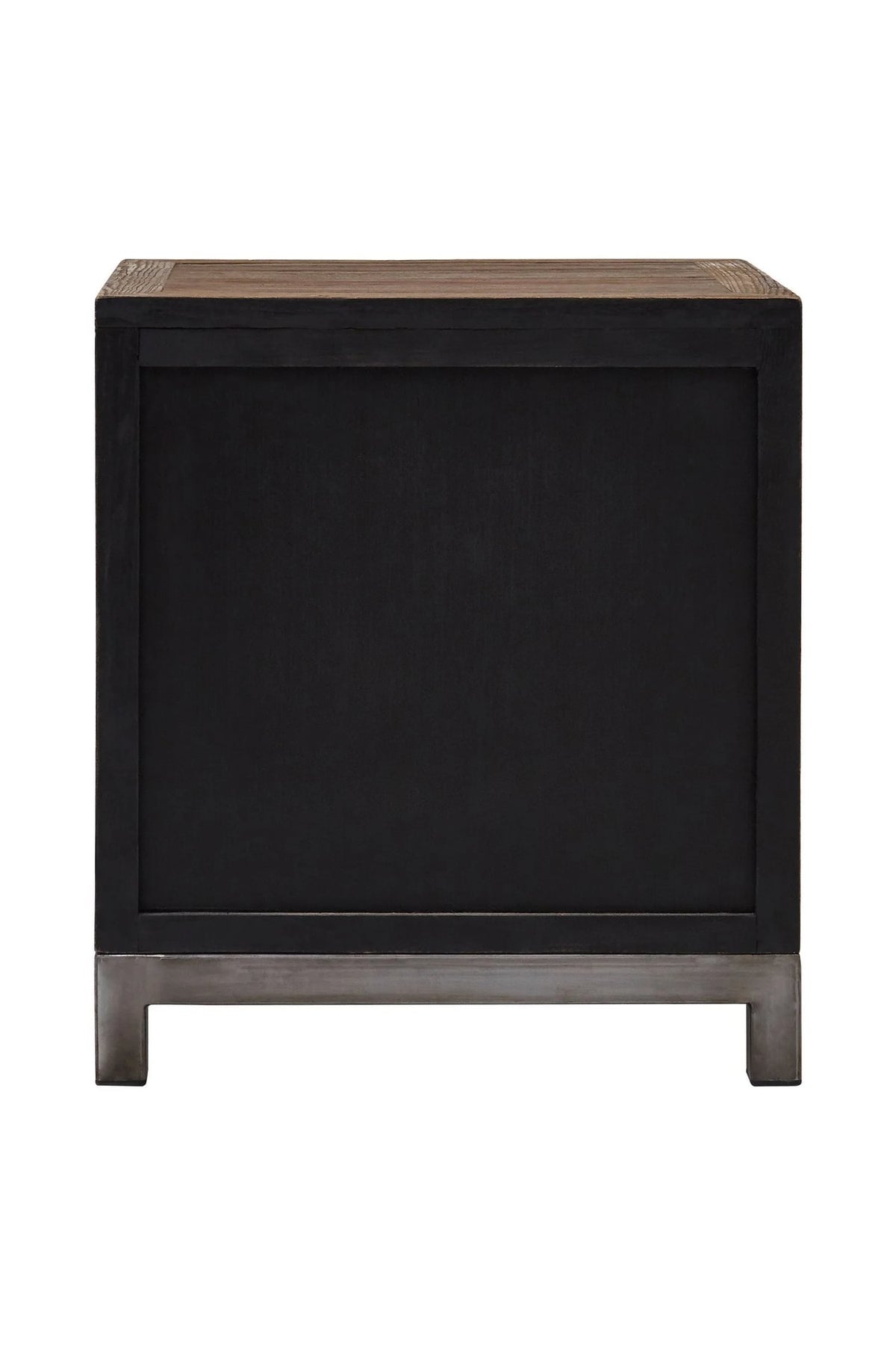 Oro Small Recycled Elm Wood 2 Door Cabinet