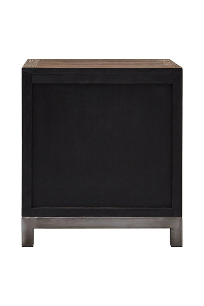 Oro Small Recycled Elm Wood 2 Door Cabinet