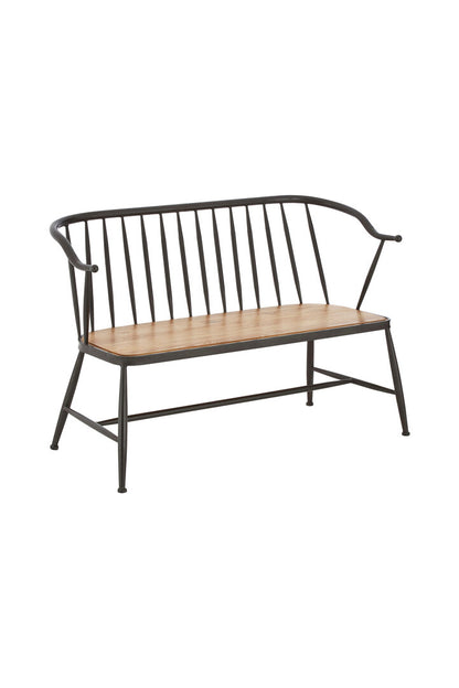 Nova Ash Wood And Metal Bench Chair