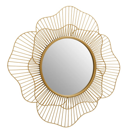 Florent Gold Flower Wall Mirror