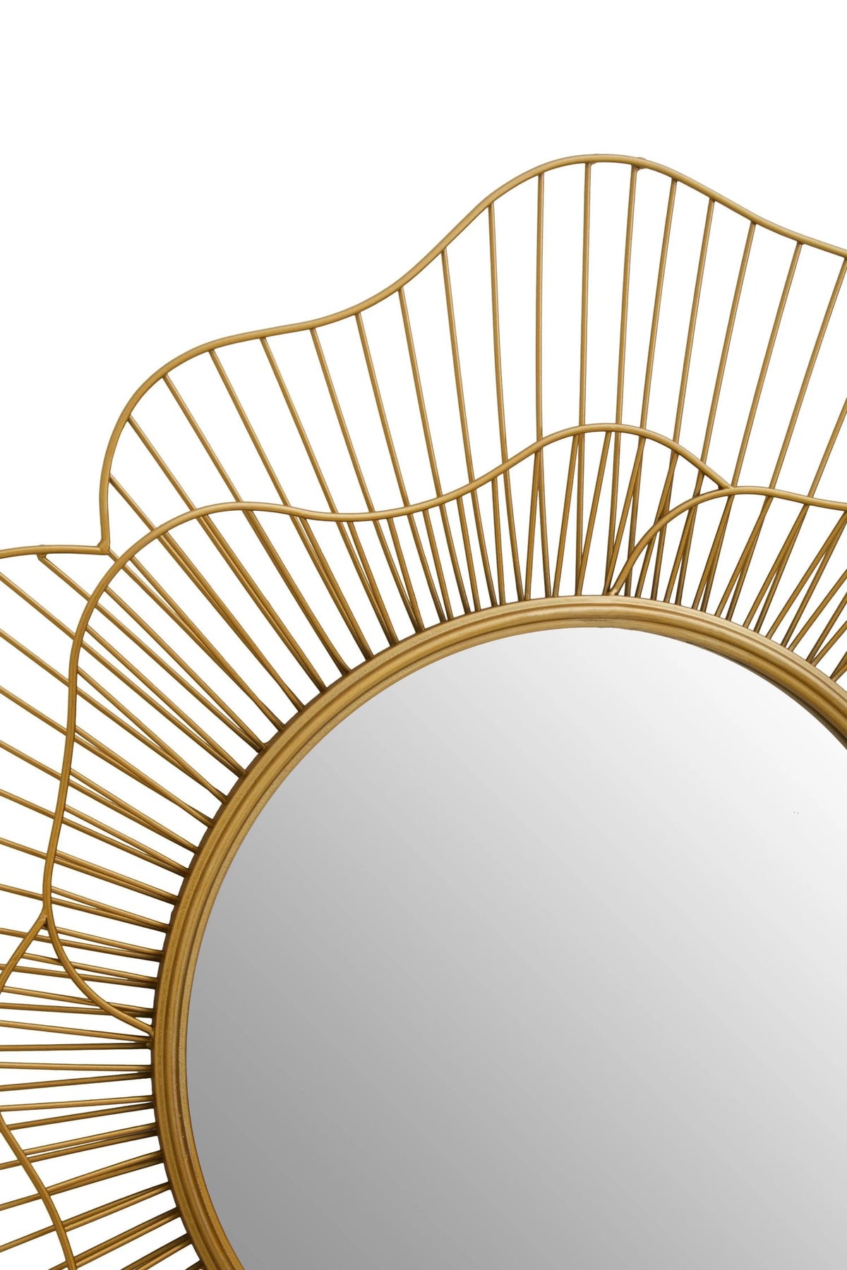 Florent Gold Flower Wall Mirror