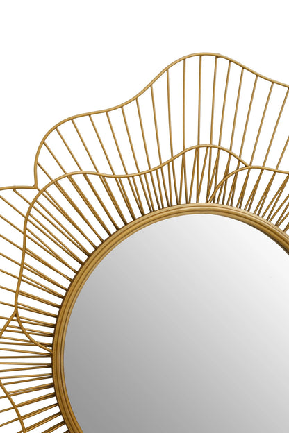 Florent Gold Flower Wall Mirror