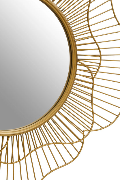 Florent Gold Flower Wall Mirror