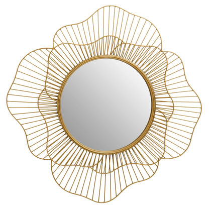 Florent Gold Flower Wall Mirror
