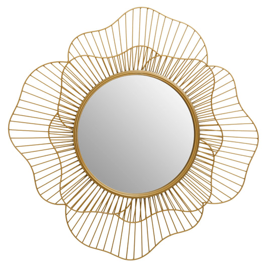 Florent Gold Flower Wall Mirror