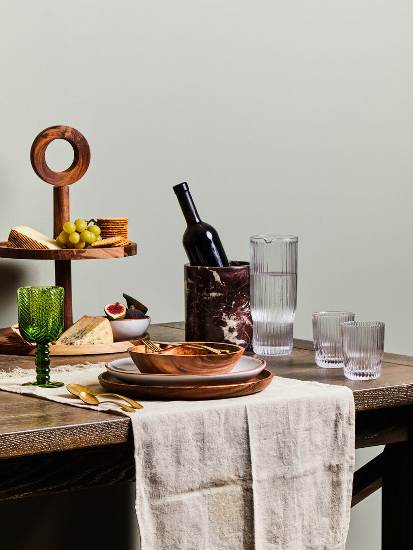 Rhythm Sheesham Wood Two Tier Cake Stand