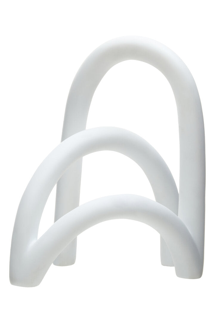 Form White Arched Sculpture