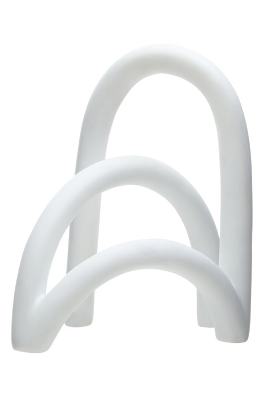 Form White Arched Sculpture