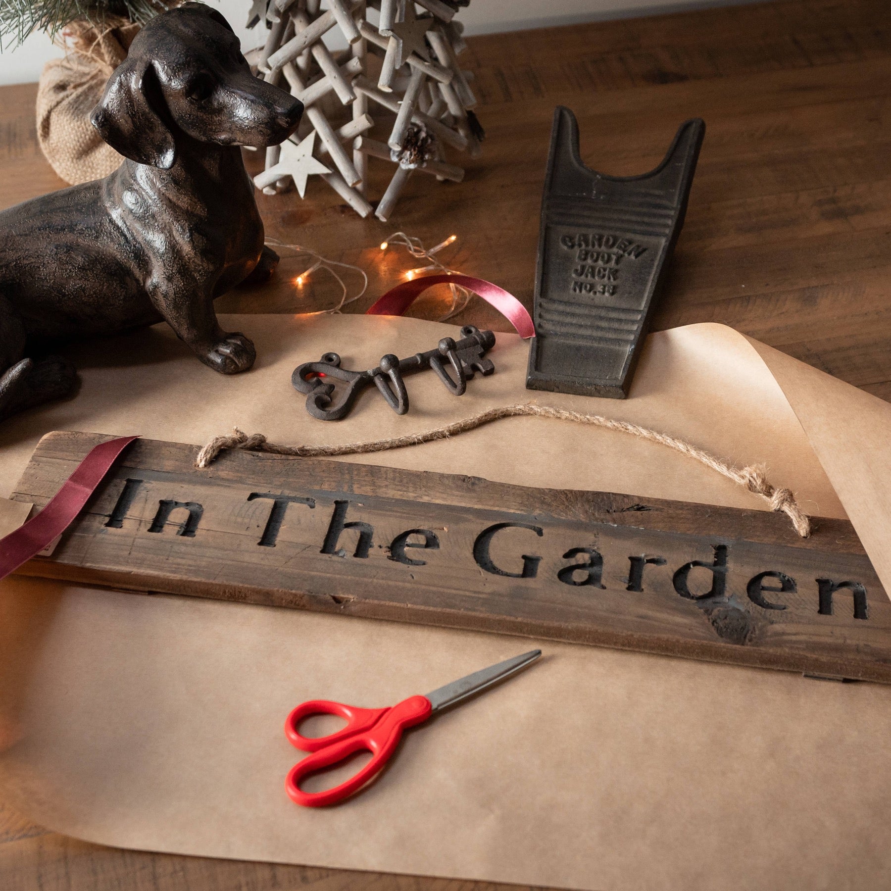 Cast Iron Boot Jack - Ornaments from the Quanta Home collection.