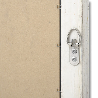 Antique White Frame Narrow Wall Mirror - Wall Mirrors from the Quanta Home collection.
